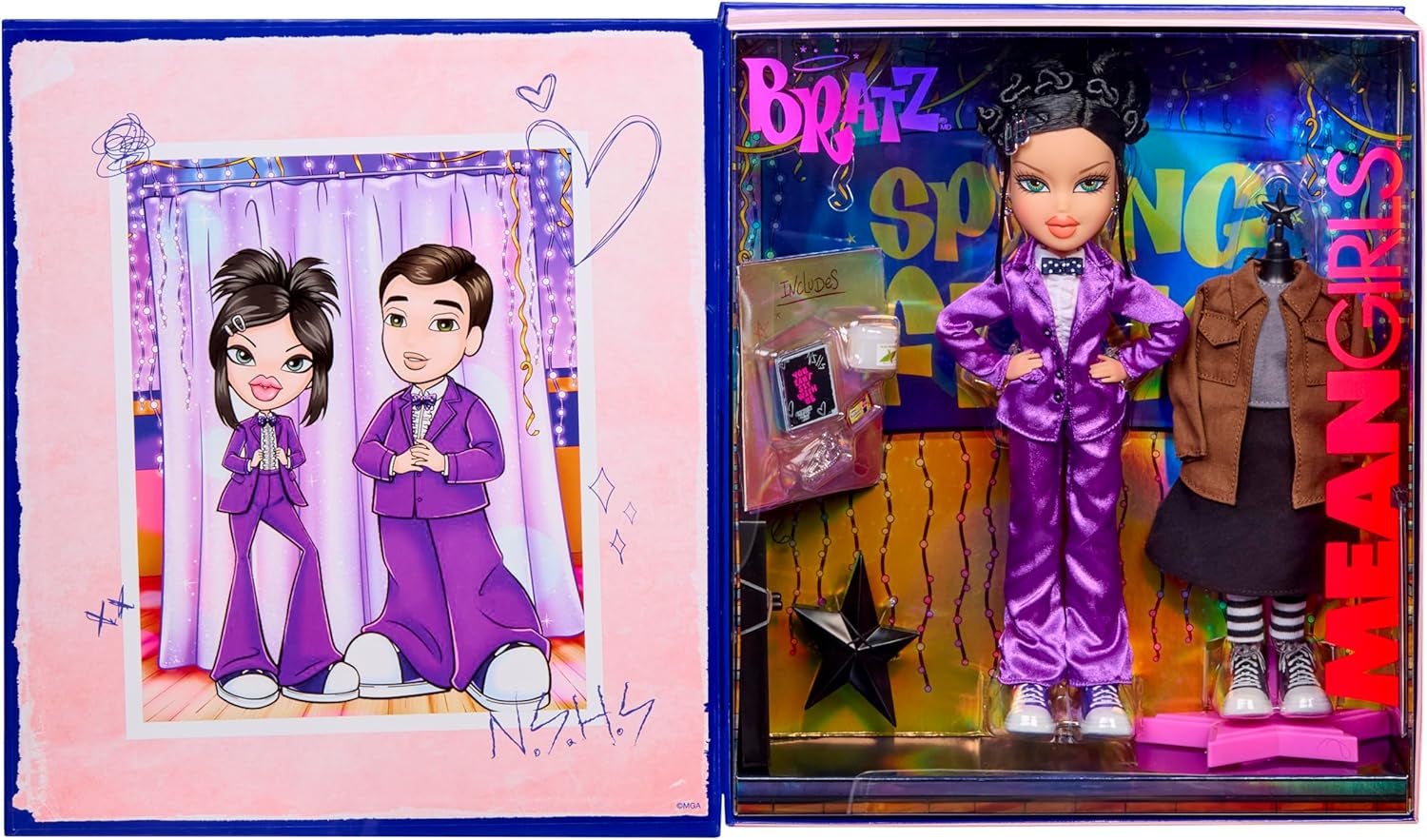Bratz x Mean Girls Spring Fling Doll Regina – Modepuppe zum Sammeln mit 2 Outfits, Rosa Satinkleid und Vom Film Inspirierten Accessoires