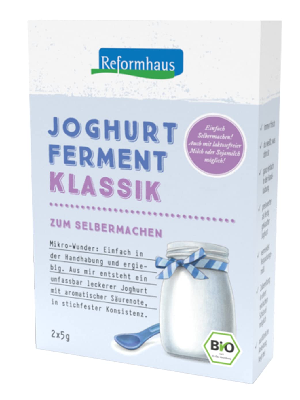 Reformhaus Joghurt Ferment Klassik Bio - Ideální pro domácí jogurt