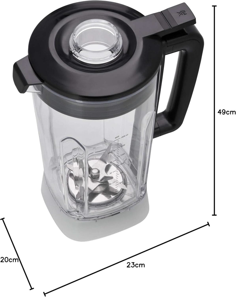 WMF Kult Pro Hochleistungs-Standmixer 1.600 Watt, 36.000 U/Min, Mixbehälter 1,8L, 6 Autoprogramme, Smoothie-, Ice Crush- Und Intervall-Funktion Mama si Copilul Naty Shop