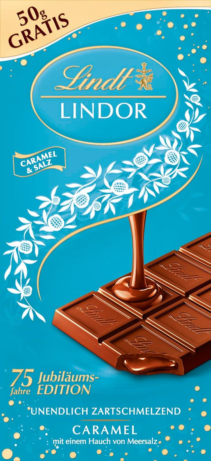 Lindt Čokoláda | LINDOR sáčky na tvarohový koláč | 137 g | 10 mléčných čokoládových kuliček s tvarohovou náplní rozplývající se v ústech | Čokoládový dárek