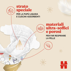 Pleny Huggies Extra Care, velikost 3 (6-10 kg), 2 balení po 40 plenkách