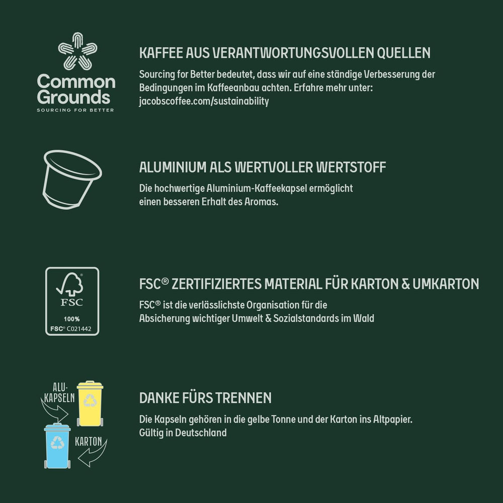 Jacobs Kaffeekapseln Krönung Crema, Intensität 6/12, 10 x 20 Getränke, Nespresso* kompatible Kaffee Kapseln, 200 Kapseln