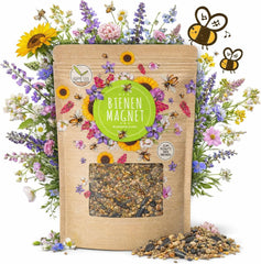 100 g de semințe de flori sălbatice pentru o pășune colorată pentru albine - Amestec vibrant și bogat în nectar de semințe de flori sălbatice pentru albine și fluturi (include eBook GRATUIT)