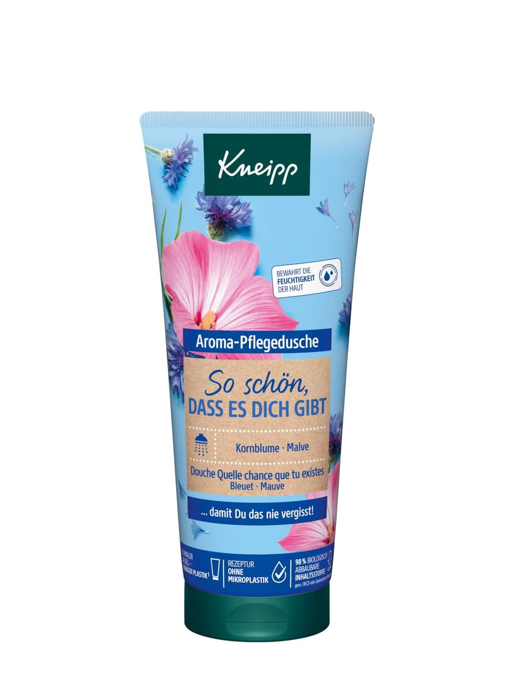 Kneipp Aroma, aromatický sprchový gel s přírodními výtažky z borůvky, slézu a přírodního vyživujícího oleje, 200 ml Sprcha a koupel Naty Shop