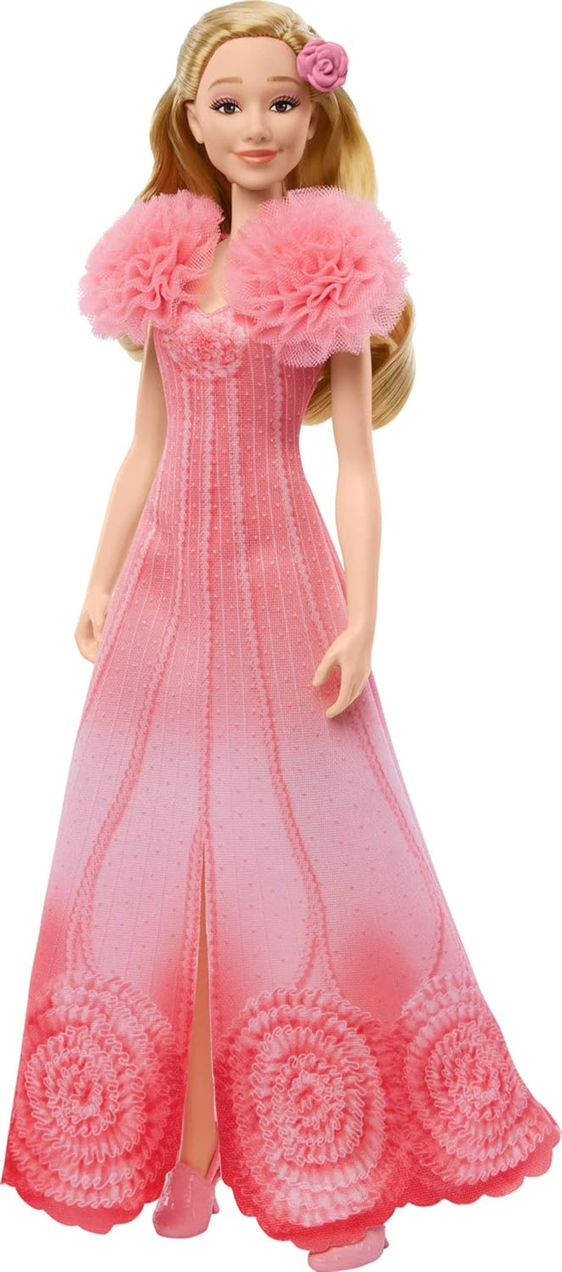 Mattel Singing Glinda Fashion Doll din Wicked și accesorii, mobilă și cu aspect inspirat din film și ținută detașabilă, cântă "Hotly Loved", JLG49, roz Papusi Naty Shop