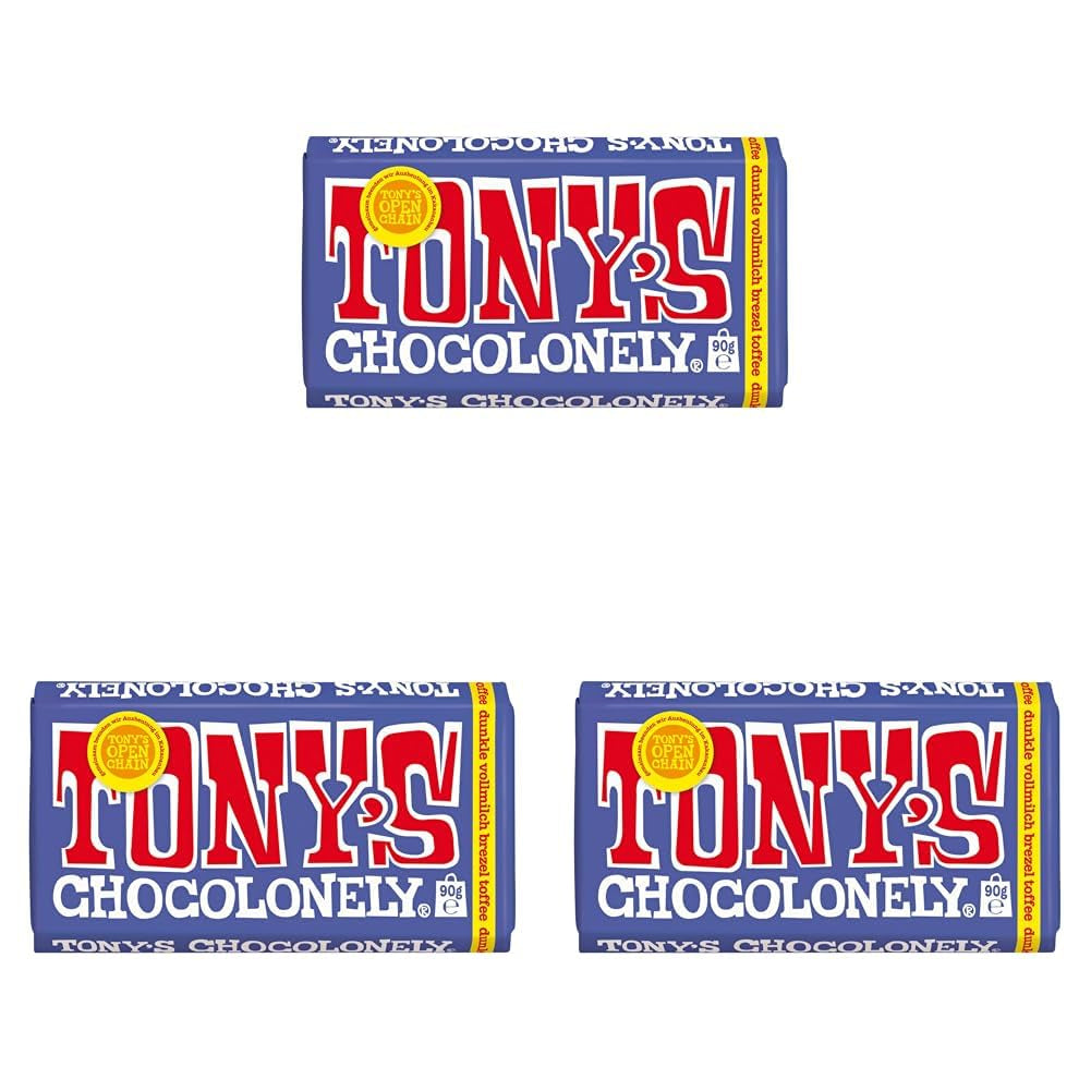 Tony's Chocolonely - Hořká čokoláda s mandlemi a mořskou solí 90g