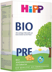 Bio kojenecké mléko HiPP PRE (4 x 600 g), od narození, obsahuje pouze laktózu jako sacharid v nejlepší bio kvalitě