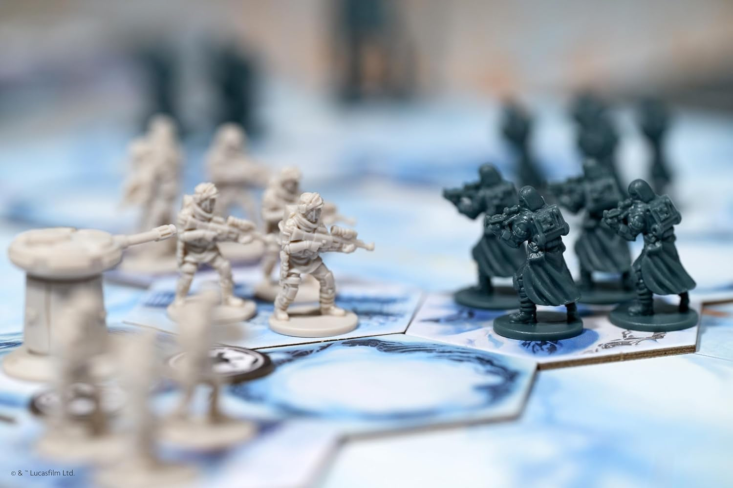 Days of Wonder, Star Wars Battle of Hoth – strategická desková hra pro 2–4 hráče od 8 let – se 74 miniaturami a 17 scénáři – Empire vs. Rebels – hra pro rodinu a experty