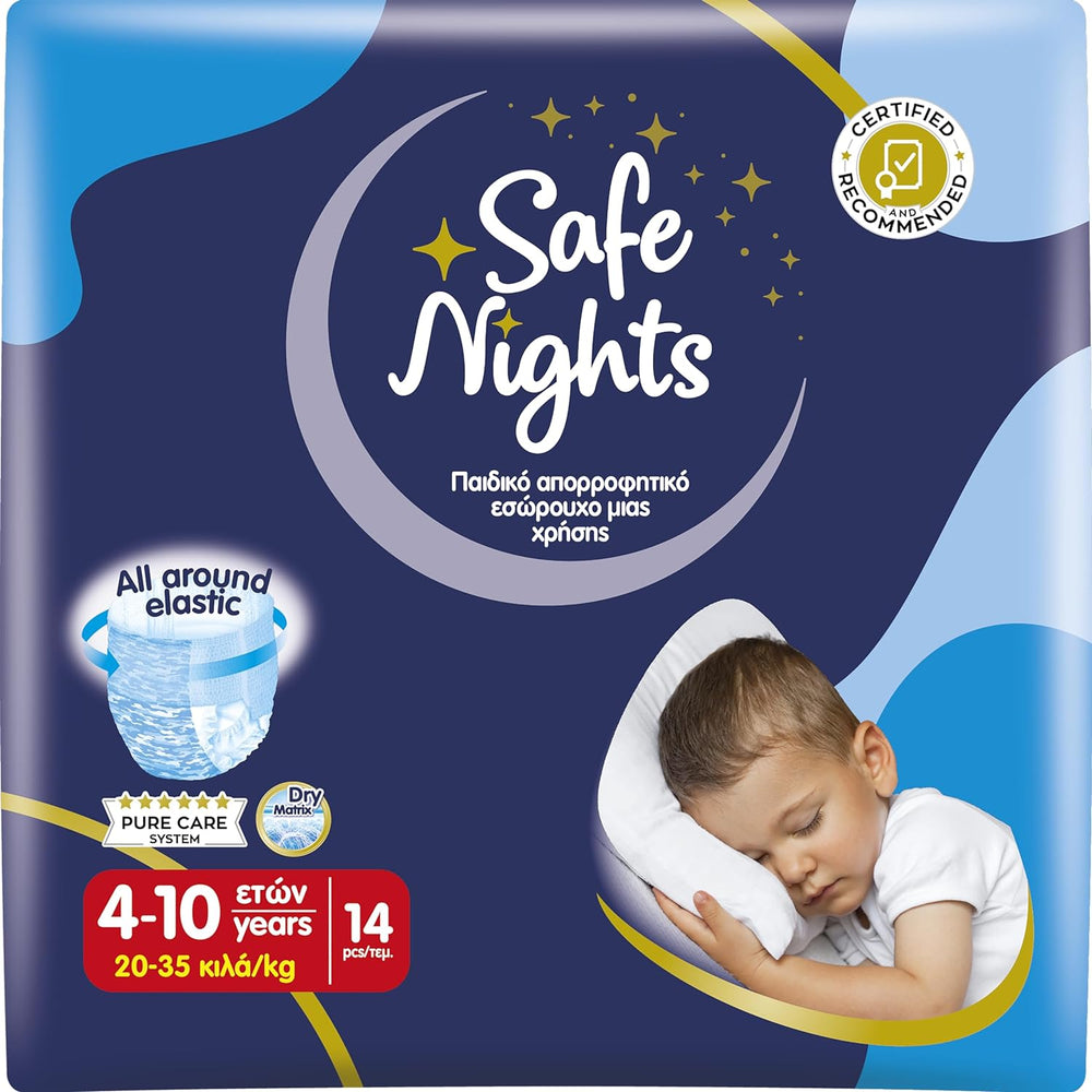Safe Nights Boy, noční kalhoty pro věk 8-16 let (30-50 kg), 84 kusů
