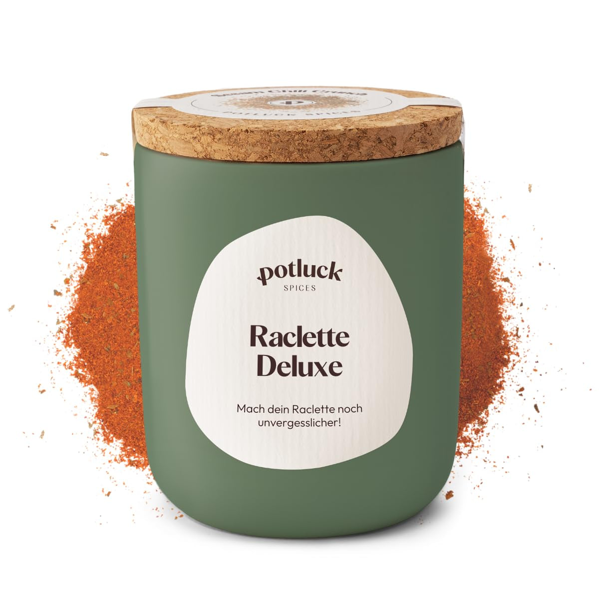 Potluck | Raclette Gewürz | Würzmischung im Keramiktopf | 70 g | Veganské, bezlepkové a s přírodními ingrediencemi