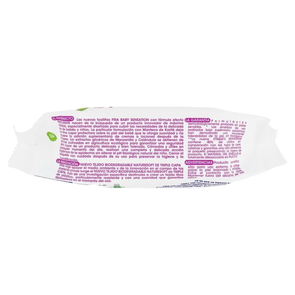 Fria Baby Sensation čistící ubrousky Baby Wet Wipes Naty Shop