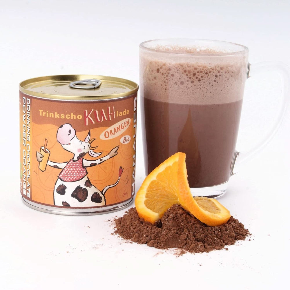 Ciocolată de băut, bio - cutie 250 grame Cacao si Ciocolata Calda Naty Shop Portocale