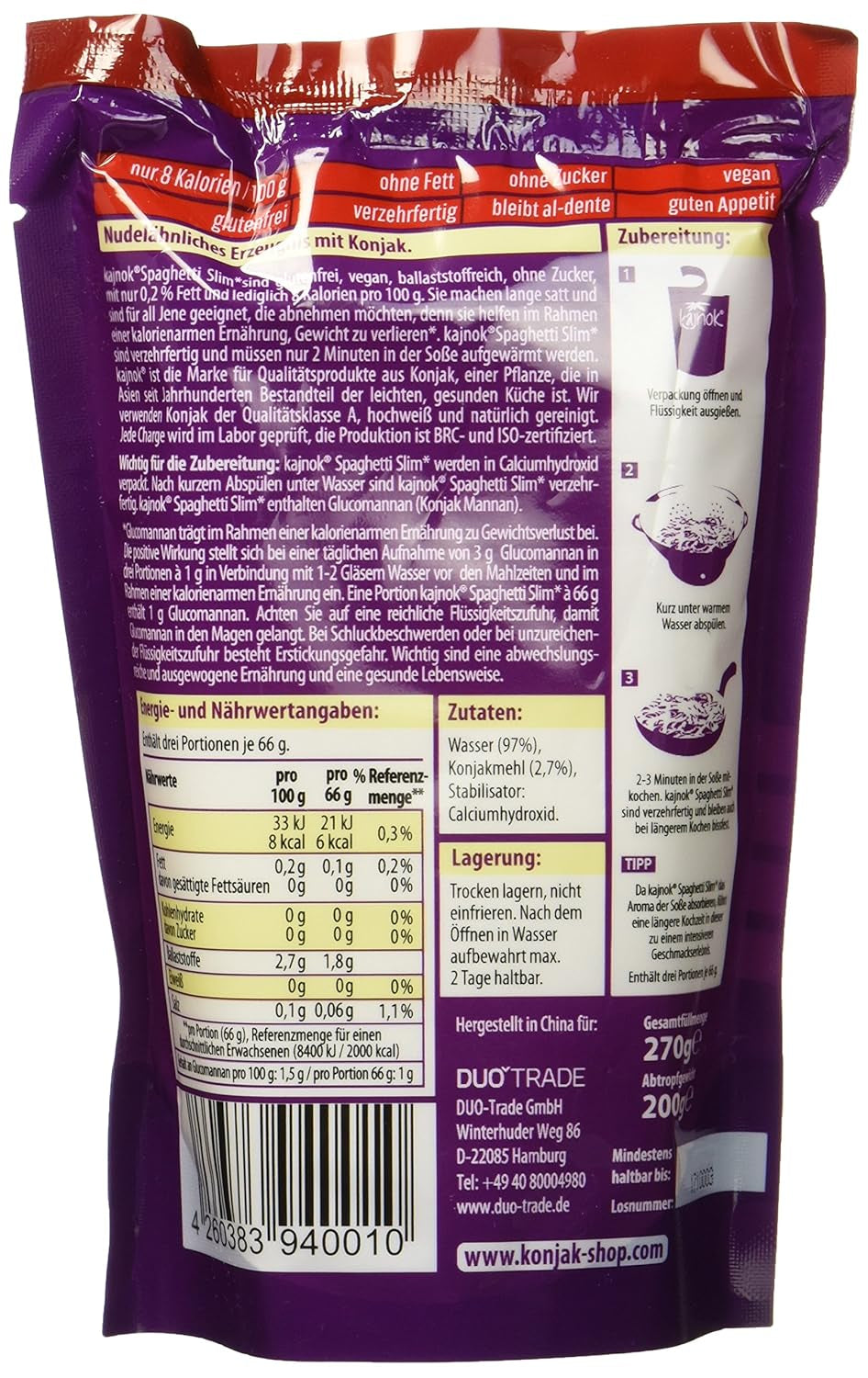 Špagety Slim, balení 10 ks