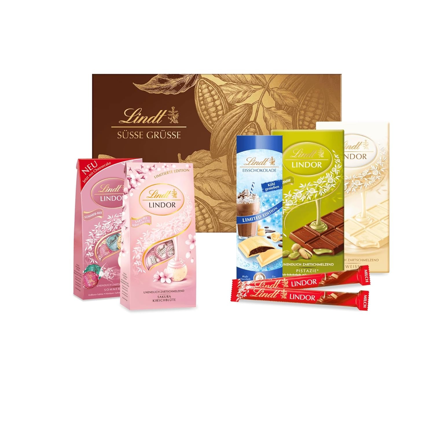 Lindt Čokoláda | Sortiment LINDOR | 1371 g | 110 lanýžů v jemné čokoládě s náplní rozplývající se v ústech | Dárek čokolády ke sdílení