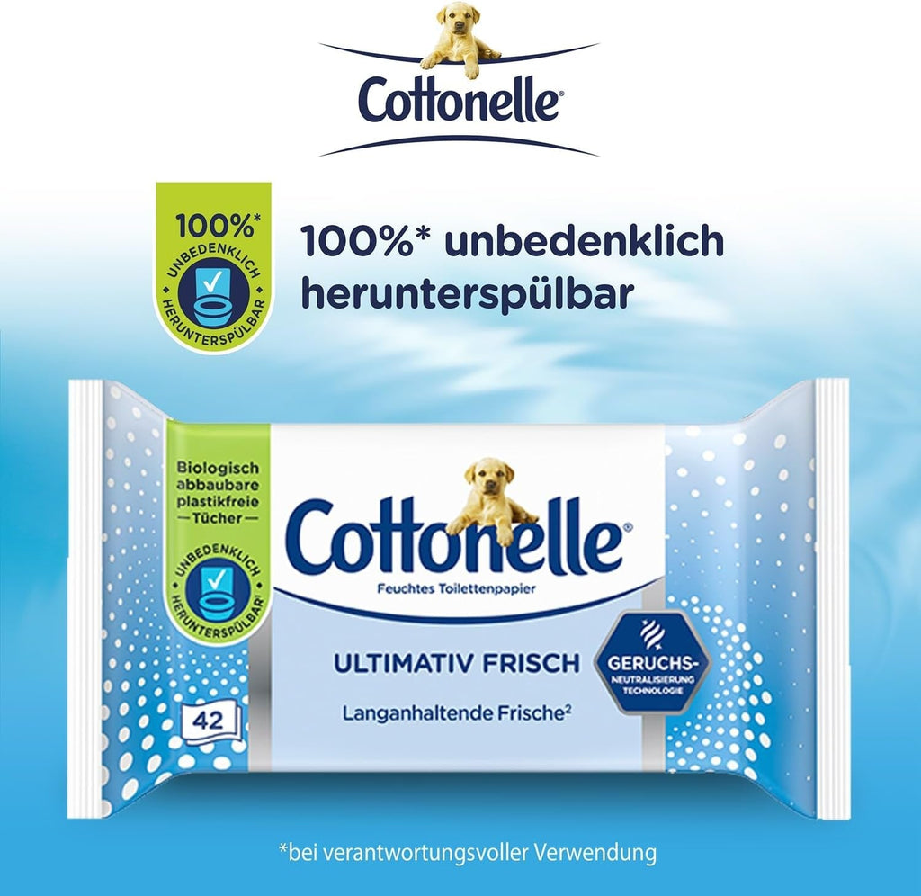 Șervețele umede, Ultimate Fresh, 12 X 42 șervețele, tehnologie Deodycylx, delicată pentru piele, fără alcool și coloranți, sensibilă, biodegradabilă