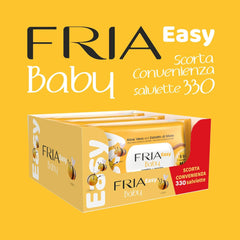 Easy Baby vlhčené ubrousky s aloe vera a výtažkem z medu, zvlhčující pleť, dermatologicky testováno, balení 330 ubrousků