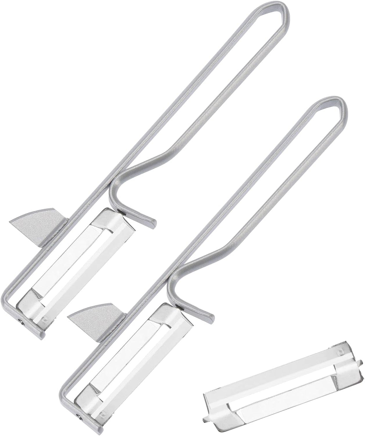 Westmark 106122E1 Škrabka, čepel z chromové oceli, nerezová Škrabka Naty Shop Steel, 2 Stk.+ Ersatzklinge