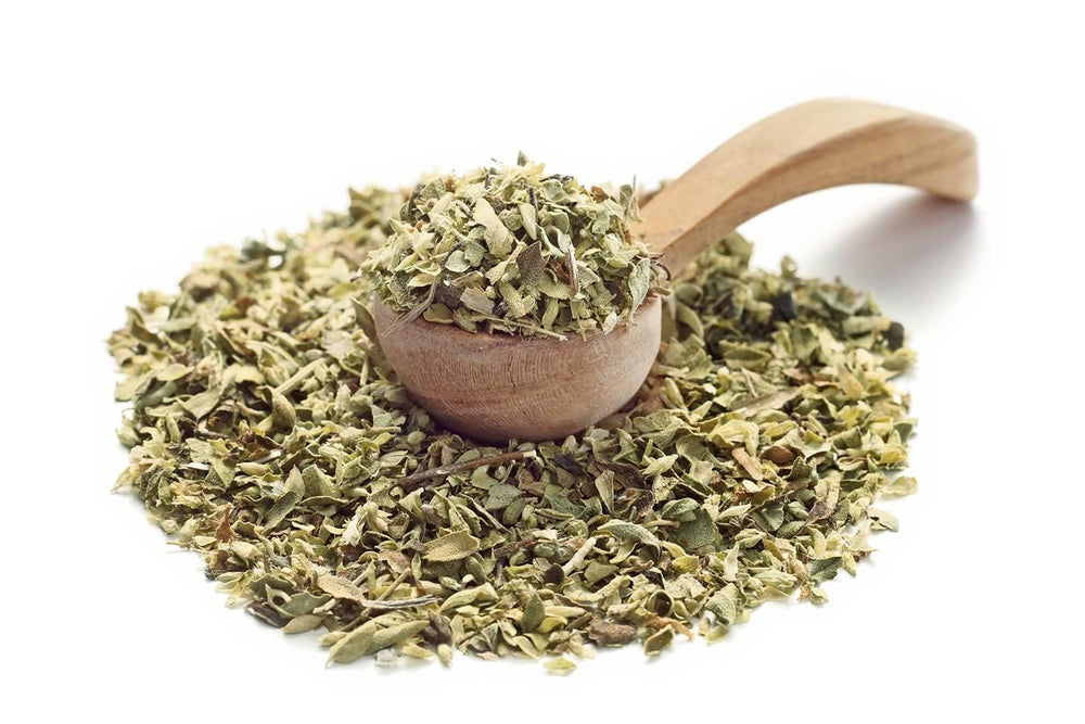 Ankerkraut Oregano Gewürz, sušený gerebelt, ideální pro Pizza polévka Rajčata a ryby, Kräuter zum Würzen, Středomořská kuchyně Küche für zu Hause, Lecker Kochen, 20 g im Korkenglas