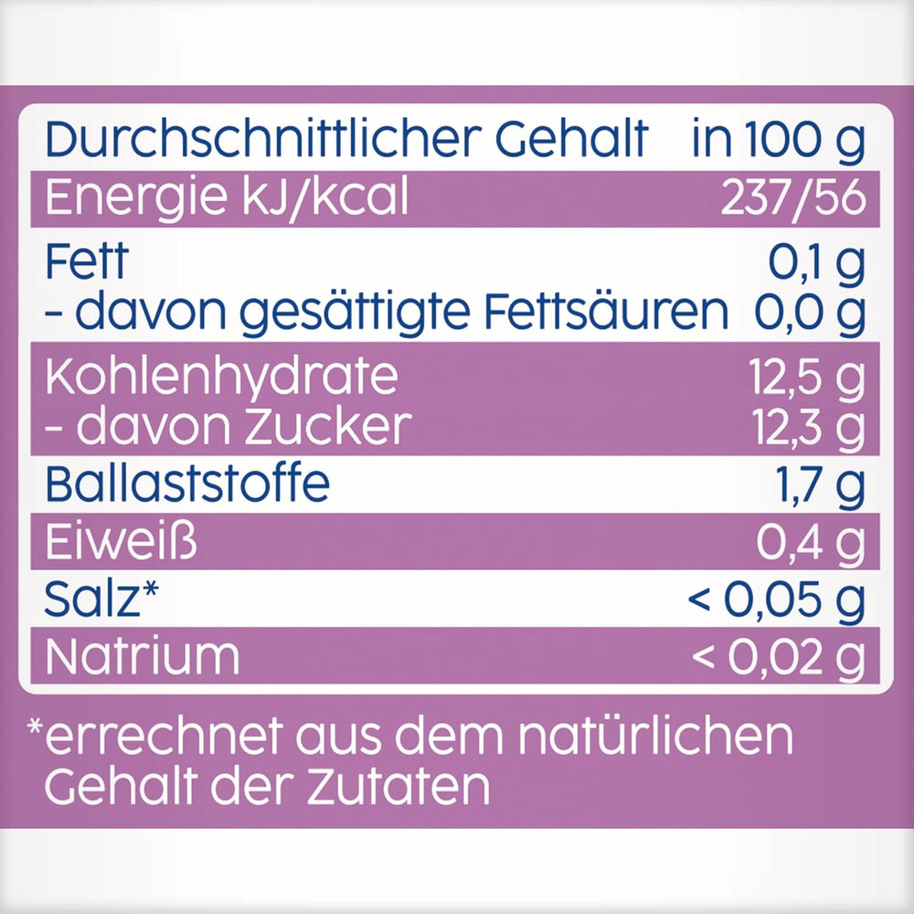 Sáčky s borůvkami, jablky a banány - 16 (4 balení, každá 4 x 90 g), bez přidaného cukru, bez lepku, ideální pro s sebou a svačiny na cestách