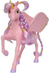 Simba 109480092 - Mia and Me Unicorn Kyara, s pohyblivými křídly, sponkami a stylingovým kartáčem, 20 cm, od 3 let, růžové Naty Shop Dolls