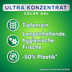 Persil Ultra Concentrate Color Detergent (2 x 65 praní), vysoce koncentrovaný tekutý prací prostředek s technologií Deep Clean Plus proti nejobtížnějším skvrnám Rufe Naty Shop Laundry Detergents