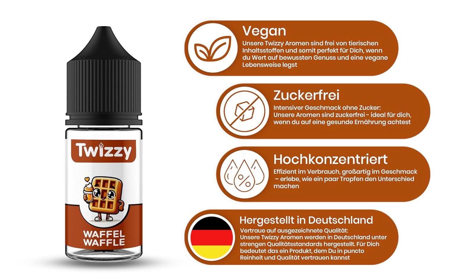 Twizzy Waffle Food Arome - 30 ml - Intenzivní aroma - Ideální na pečení Arome Naty Shop