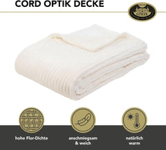 Gözze koberec do obývacího pokoje v sametovém vzhledu, 150 X 200 cm, bílá vlna, 40067-00-150200 Postele a přikrývky Besuche den Gözze-Store