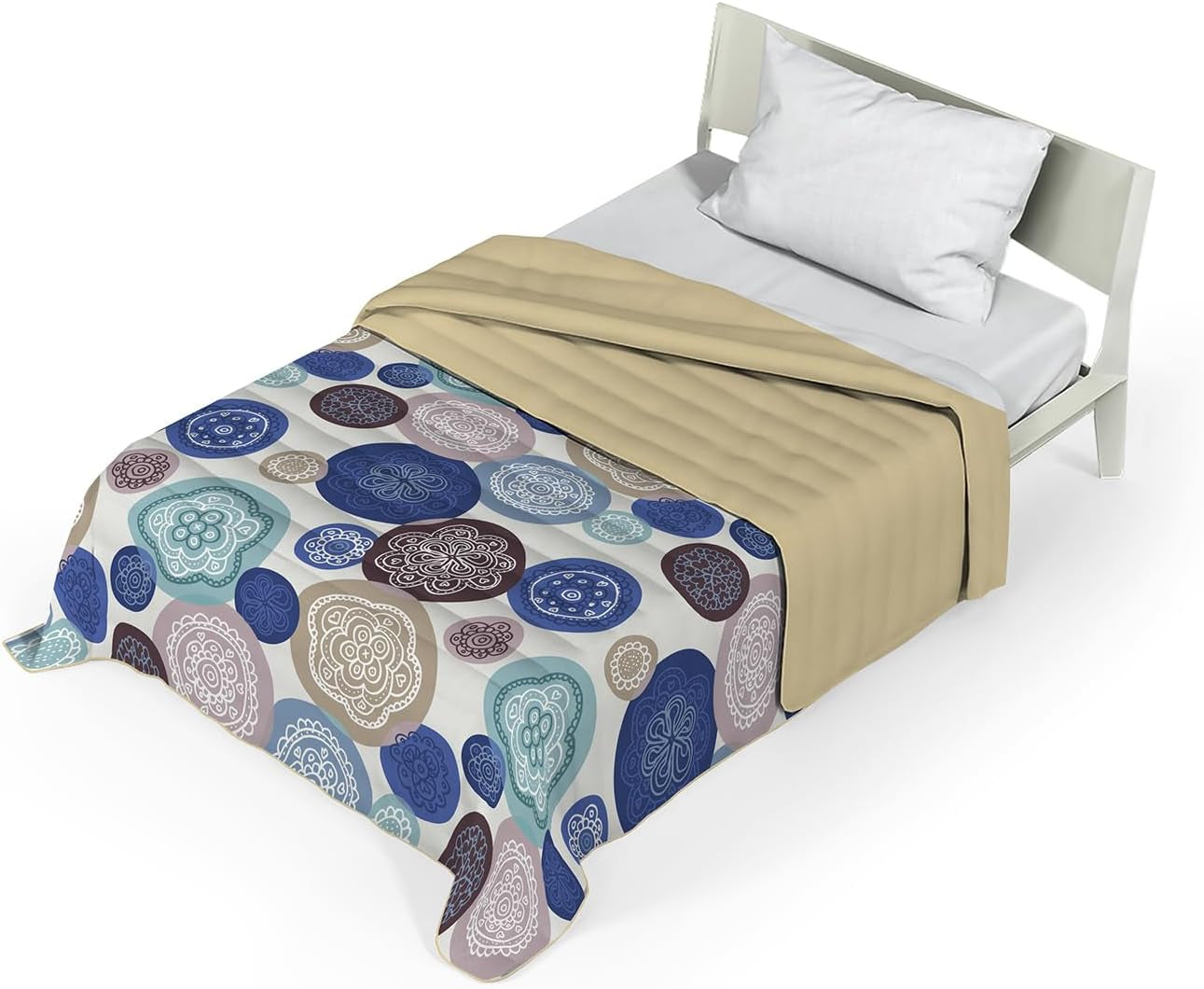 Fantasy italské povlečení z mikrovlákna léto 1,5 lůžka Murrine Quilts & Quilts Naty Shop