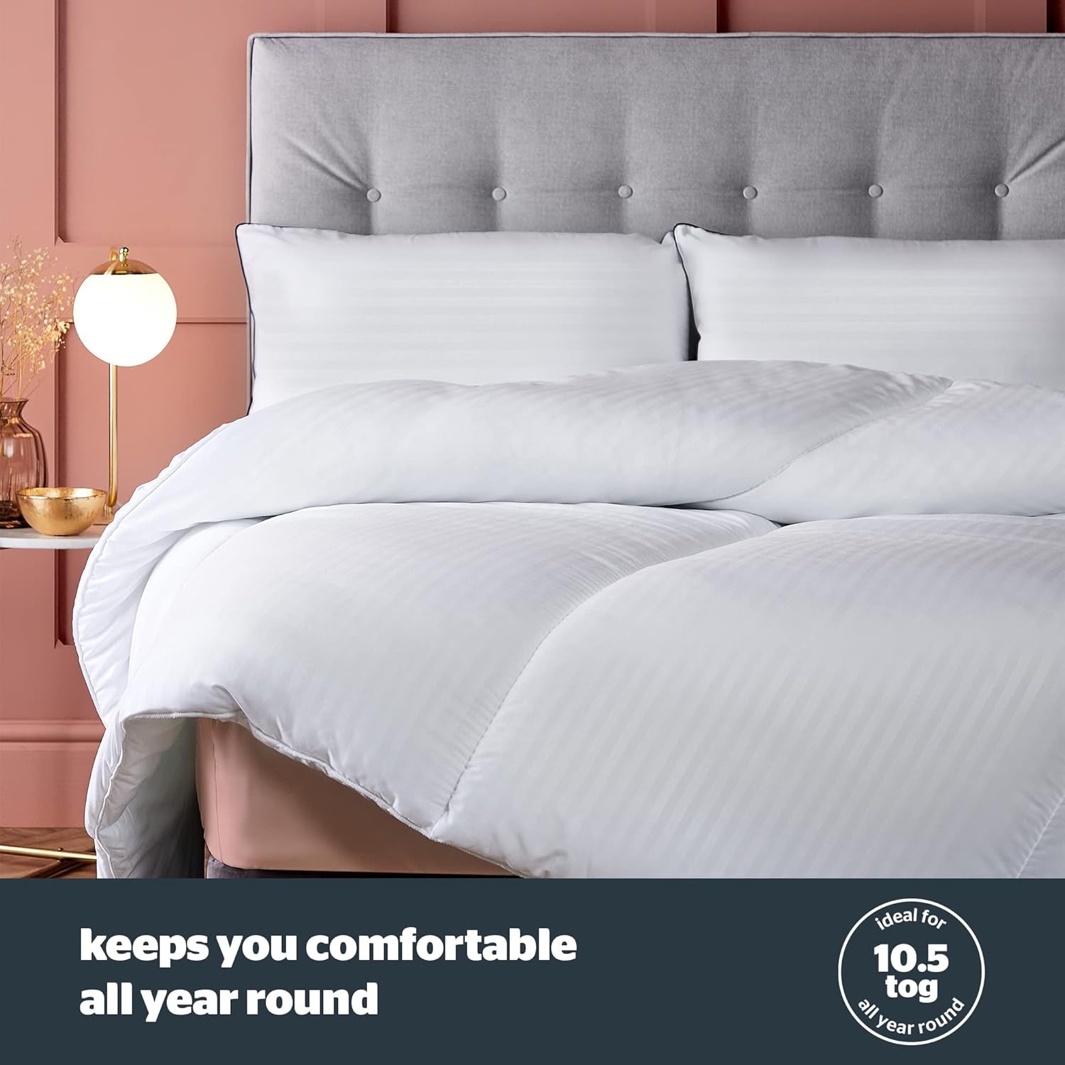 Duvet Silentnight Hotel Collection 10.5 Tog - manželská postel, polyester, bílá Peřiny a přikrývky Naty Shop