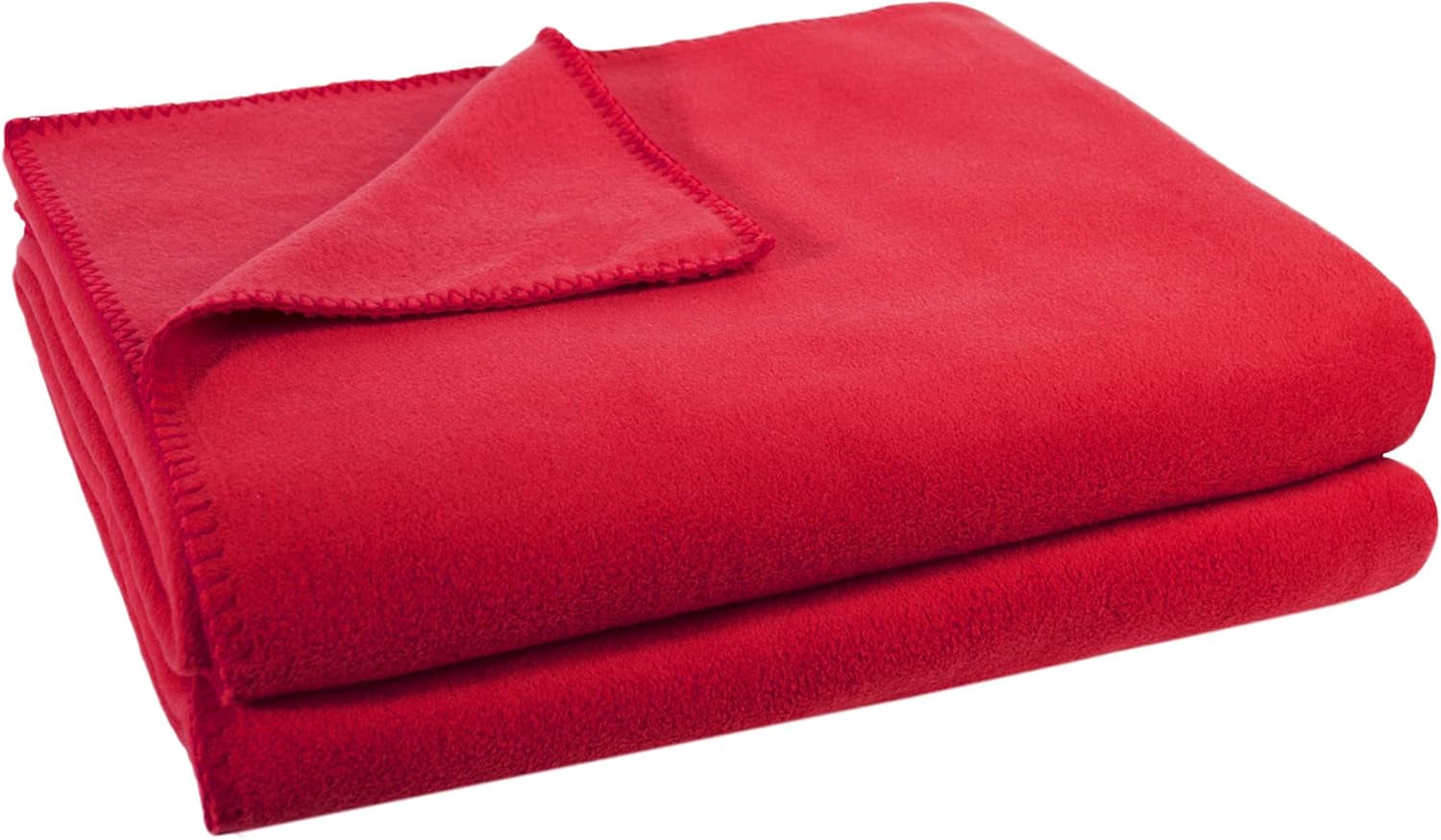 Zoeppritz Decke in Der Farbe: Rot, Aus 65% Polyester, 35% Viskóza Hergestellt, Gre¶ÃŸe: 160X200 Cm, 103291-235-160X200