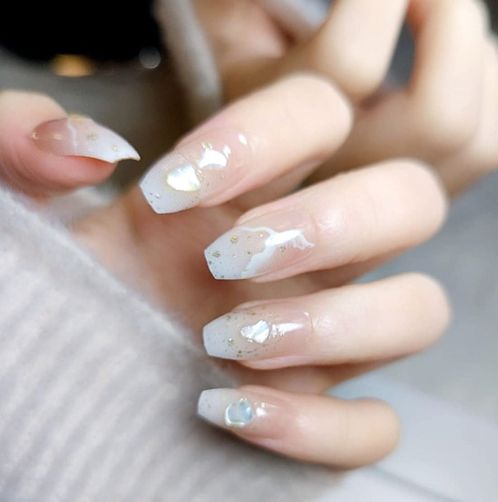 24 buc unghii false pătrate, culoare nud, franceze, scurte, acoperire completă, unghii false, presare pe unghii pentru femei și fete