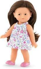 Corolle 9000240020 - Romy brunett Les Trends Mini Corolline 20 cm, Francouzská panenka s šarmem a vůní vanilky, 20 cm