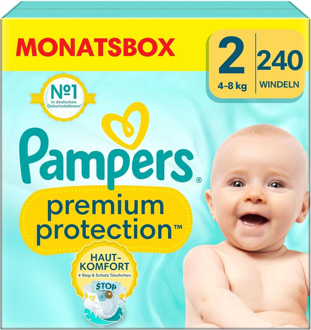 Pampers Baby Plenky vel. 4, Premium Protection, Plenky, 174 ks. , 9Kg - 14Kg Matka a dítě Naty Shop 2 (240 ks) Prémiová ochrana