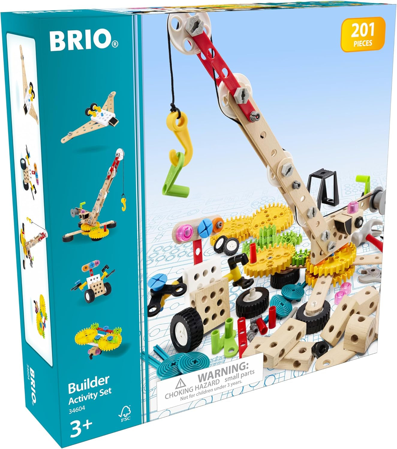 BRIO Builder – 34604 Builder Sada do mateřské školy | Entwicklungsförderndes Rollenspiel- & Konstruktionsspielzeug für Kinder ab 3 Jahren