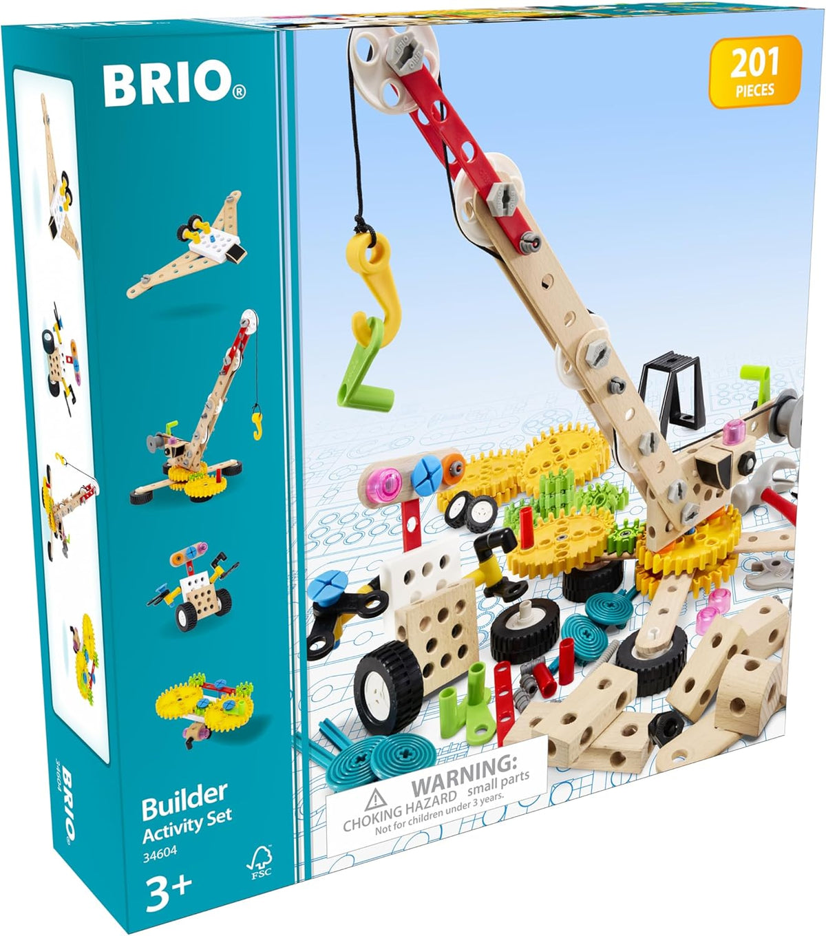BRIO Builder – 34604 Builder Sada do mateřské školy | Entwicklungsförderndes Rollenspiel- & Konstruktionsspielzeug für Kinder ab 3 Jahren