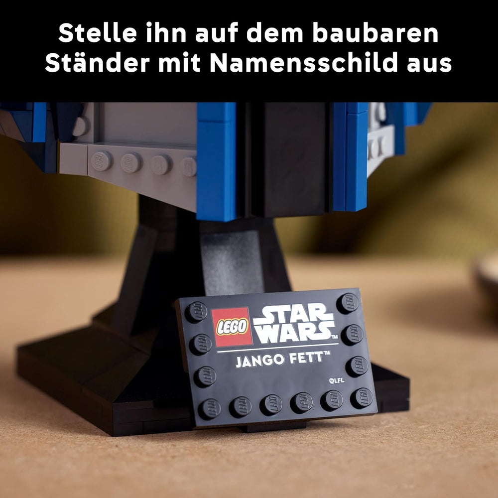 LEGO Star Wars 75408 Helma Jango Fett - Mandalorian Bauset für Erwachsene - Modell mit Ständer, Namesschild and Verstellbarer Antenna - Geschenk für Fans von Angriff der Klonkrieger