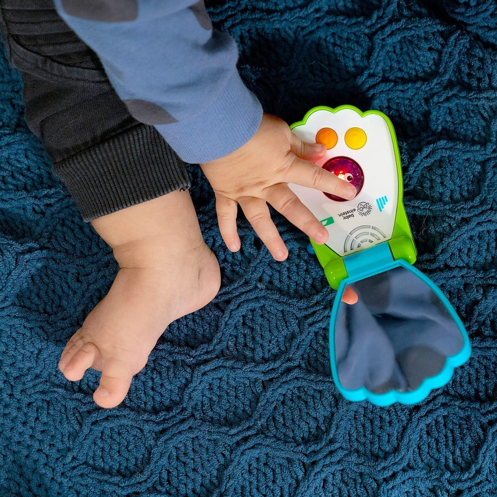 Baby Einstein, Ocean Explorers Shell Phone, sunete și lumini, 3 limbi - engleză, franceză, spaniolă, de la 6 luni Jucarii Bebe Naty Shop