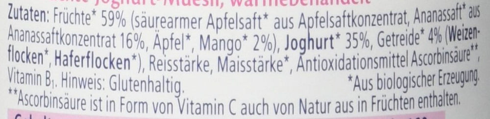 Hipp ovocné jogurtové müsli, balení 6 ks (6 x 160 g) - Bio matka a dítě Naty Shop