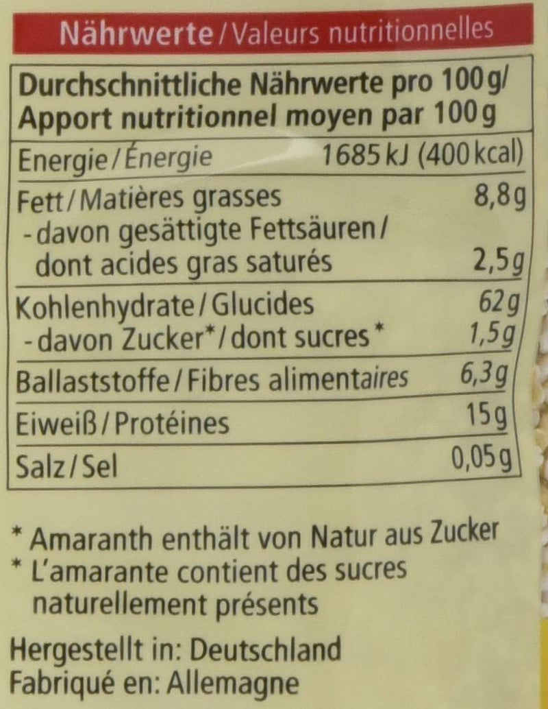 Bio expandovaný amarant, 125g