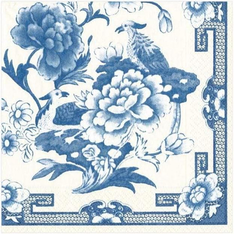 Șervețel de cocktail, albastru/alb