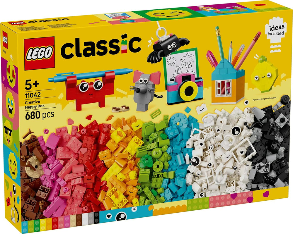 LEGO Classic Creative Fun Box, Barevné stavebnice pro nápadité hraní rolí, Stavebnice pro začátečníky, Hračky pro dívky a chlapce od 5 let, Přestavitelné modely 11042 Stavebnic Besuche den LEGO-Store