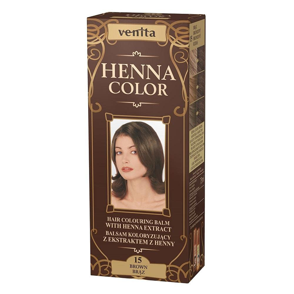 Henna Color 111 Balsam natural pentru păr blond Culoarea părului Efect de colorare a părului natural Henna Eco Vopsea pentru par Naty Shop Bronz 75 G (1 pachet)