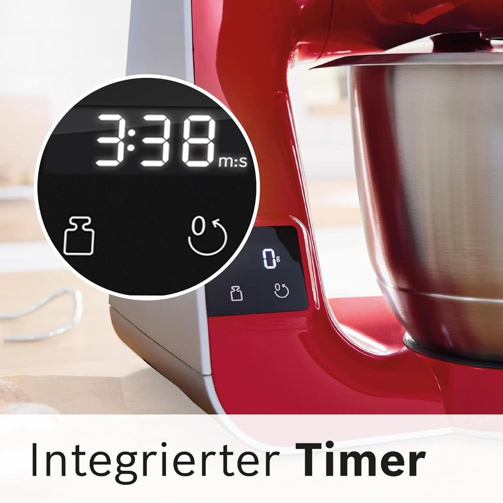 Kuchyňský robot Bosch Series 4 MUM5X720, integrovaná váha, nerezová mísa 3,9L, mixér 1,25L, 1000W Příslušenství Potraviny a kojení Bebe Naty Shop