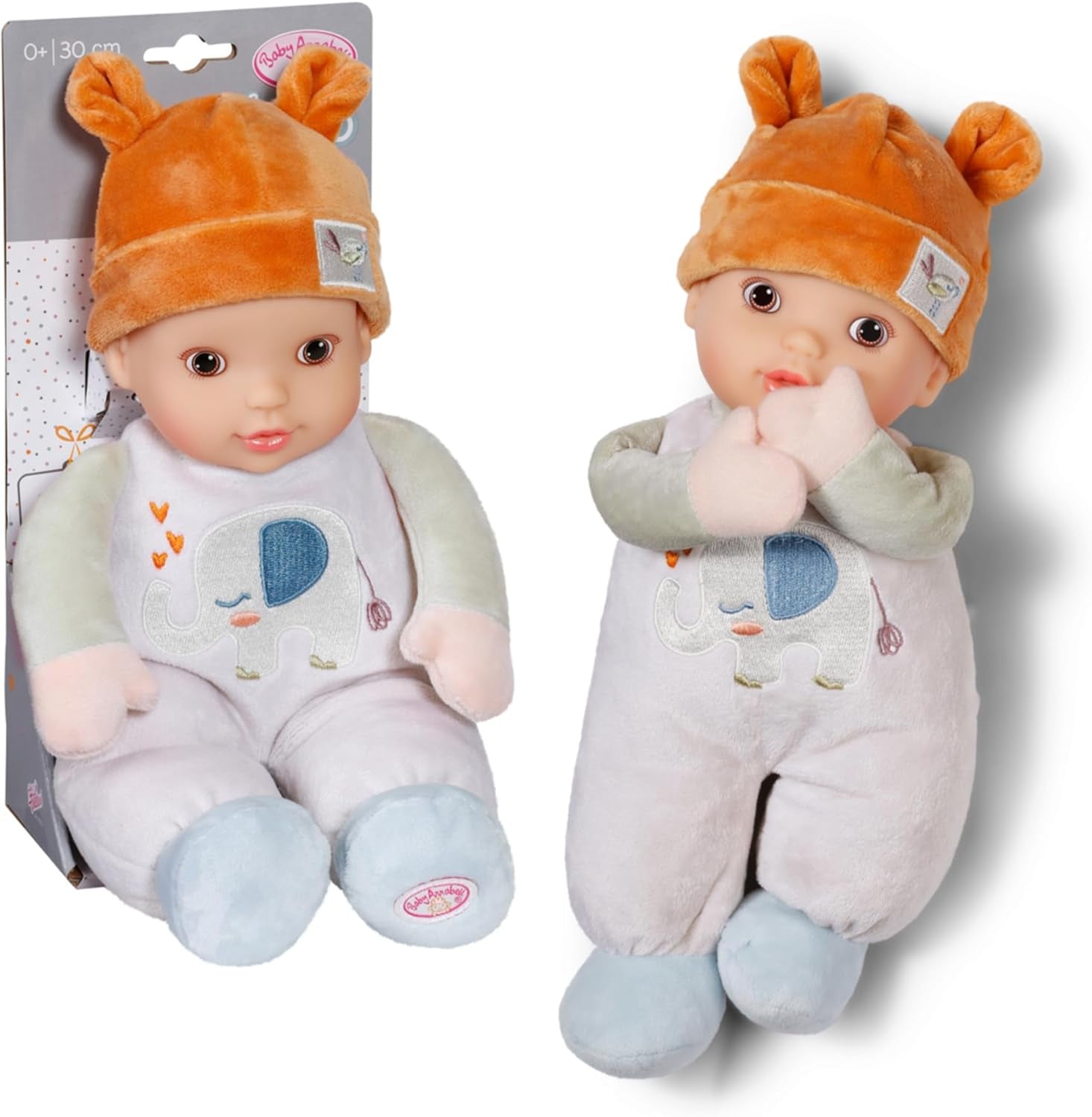 Baby Annabell pentru bebeluși Sweetie Sand 30Cm, păpușă moale 30Cm mare din țesătură cu zornăitor integrat, pentru nou-născuți, 710722 Zapf Creation Papusi Naty Shop Titlu implicit