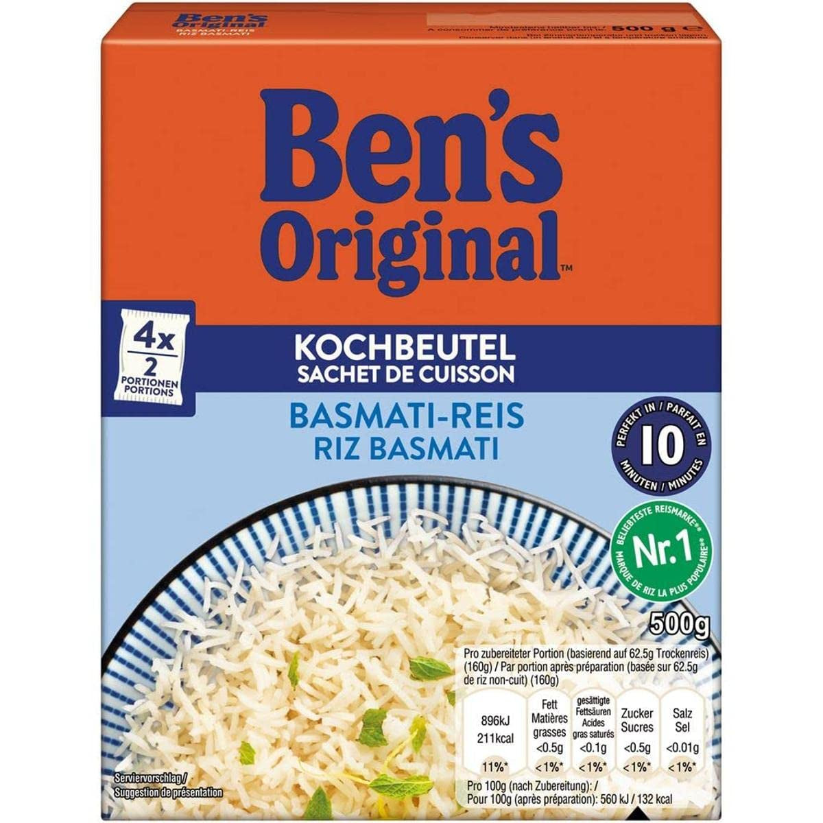 BEN'S ORIGINAL™ Basmati rýže na vaření v sáčku 500g
