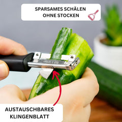 Westmark 29092270 Sparschäler Gallant, Pp/Tpe/Edelstahl, Schwarz / Rot, 16,5 X 3,7 X 2 Cm Škrabka Naty Shop