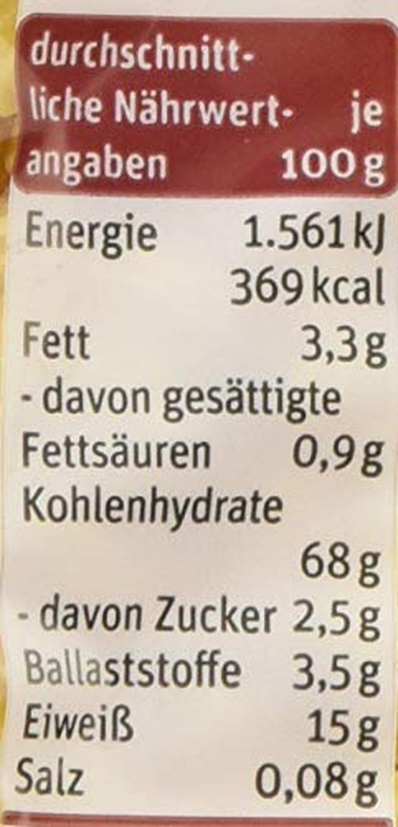 tegut... Skořápky vaječných nudlí, 1 x 250 g