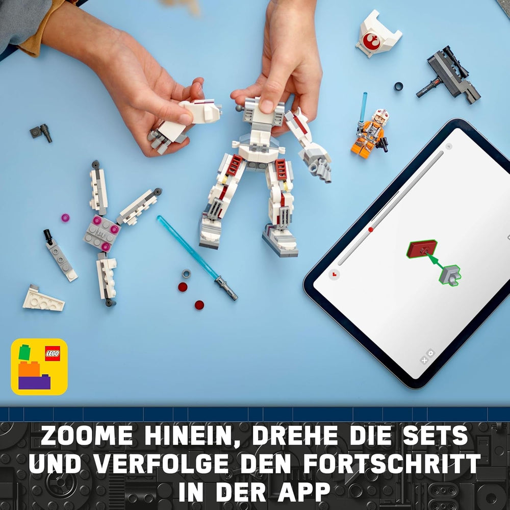 LEGO Star Wars X-Wing Mech Luka Skywalkera, sběratelské kostky, akční dobrodružství, nápad na dárek pro kreativní chlapce a dívky ve věku 6+ 75390 Stavebnice Besuche den LEGO-Store