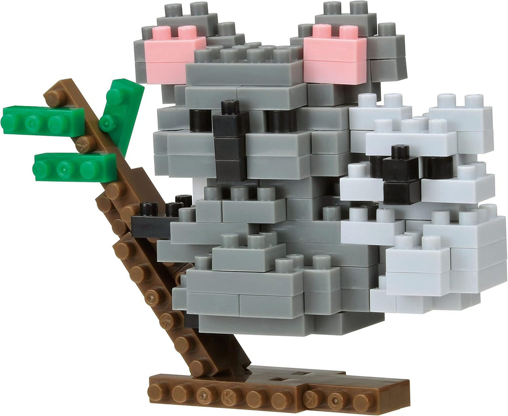 Bandai – Nanoblok – Roter Panda – Červená Panda – Mini-Bausteinfigur – Baukastenspiel – Pixel-Tierfiguren-Bausatz Panda – NBC194