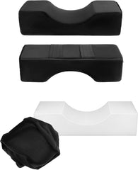 QWORK® Pernă pentru gene, pernă de machiaj de frumusețe în formă de U, pernă ergonomică pentru gene pentru alungire, pernă pentru gene din spumă de memorie pentru uz casnic în salonul de frumusețe (negru) Perne ortopedice cervicale Naty Shop